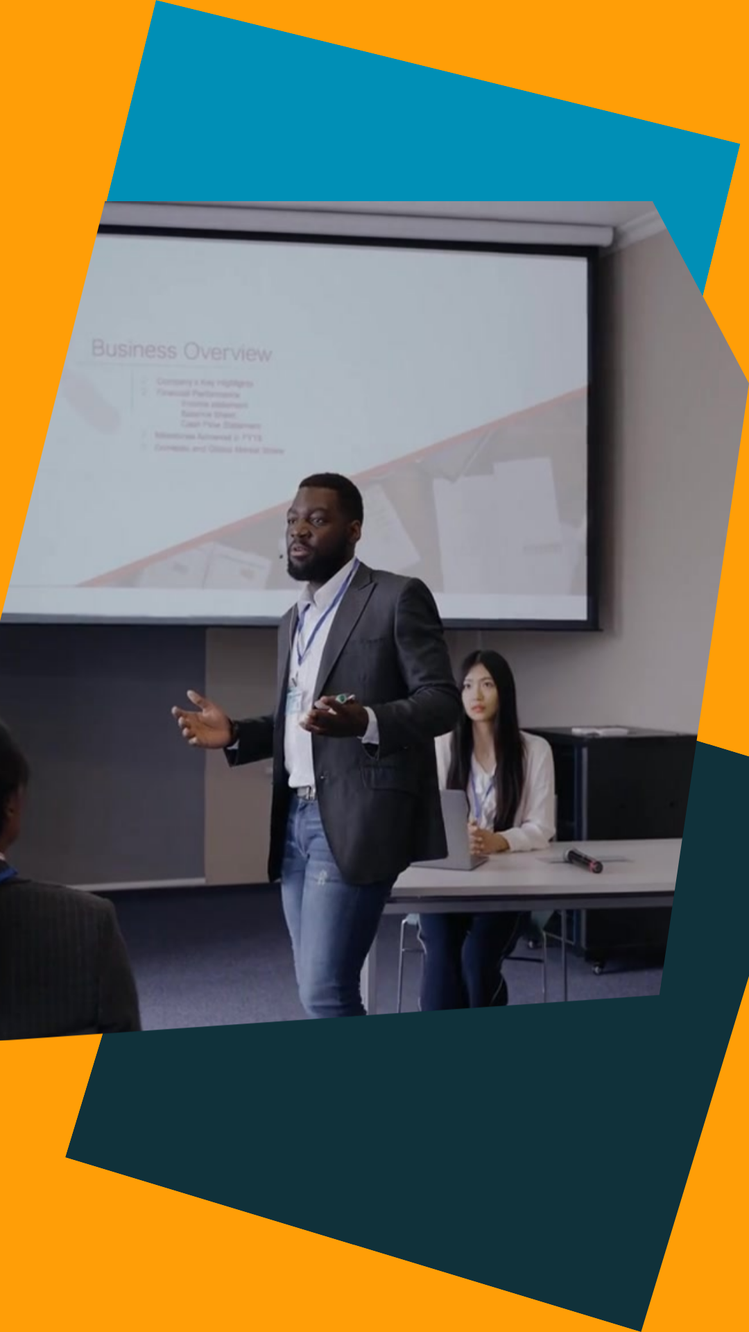 Automation Summit African Man Presenting
